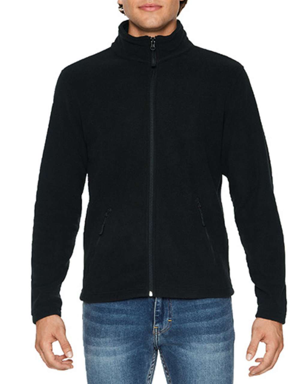 Gildan Hammer Unisex Micro-fleece Jacket - čierna