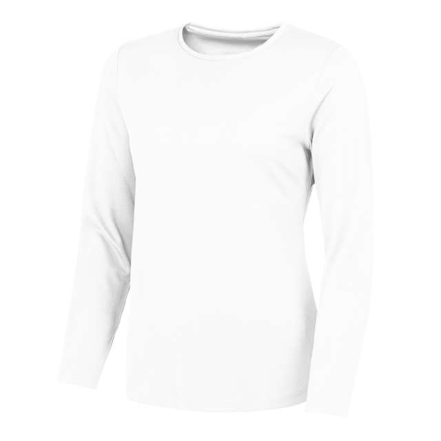 Just Cool Women's Long Sleeve Cool T - Weiß 