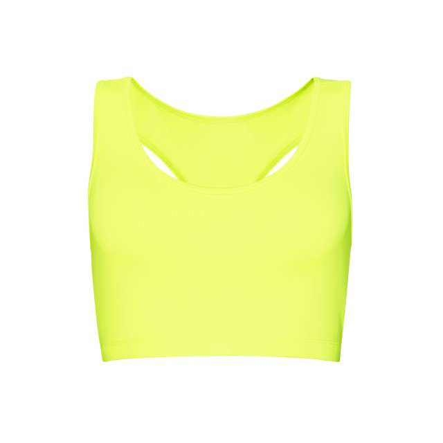 Just Cool Women's Cool Sports Crop Top - Just Cool Women's Cool Sports Crop Top - Safety Green