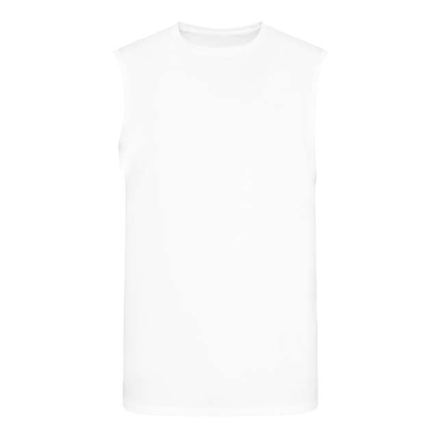 Just Cool Mens Cool Smooth Sports Vest - white