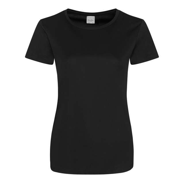 Just Cool Women's Cool Smooth T - schwarz