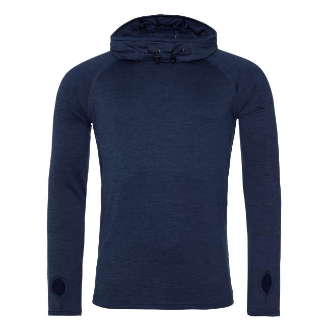Just Cool Mens Cool Cowl Neck Top - Just Cool Mens Cool Cowl Neck Top - Heather Navy