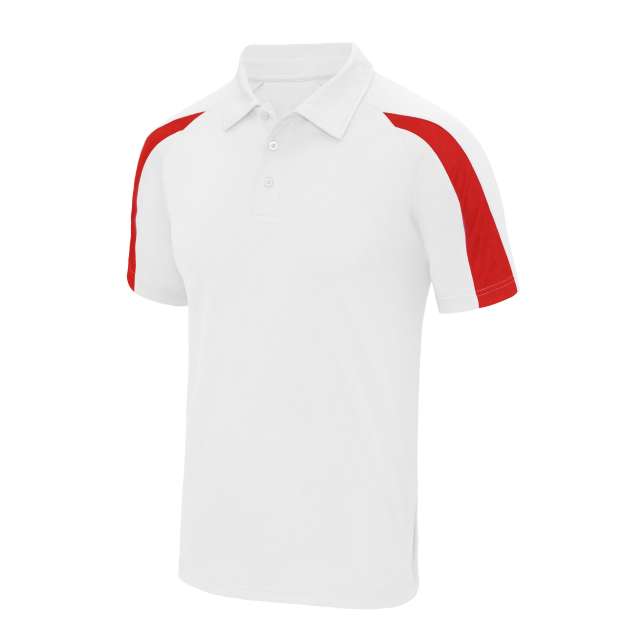 Just Cool Contrast Cool Polo - Just Cool Contrast Cool Polo - White
