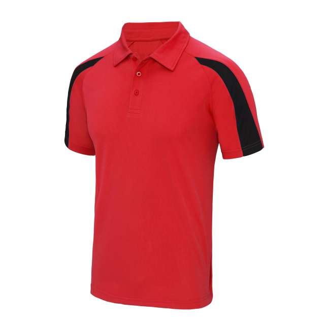 Just Cool Contrast Cool Polo - red