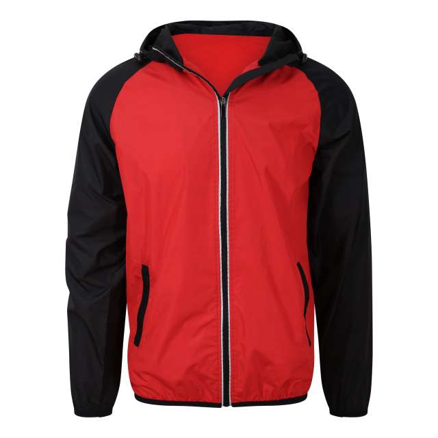 Just Cool Cool Contrast Windshield Jacket - Rot