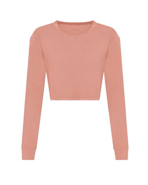 Just Ts Women's L/s Cropped T - pink