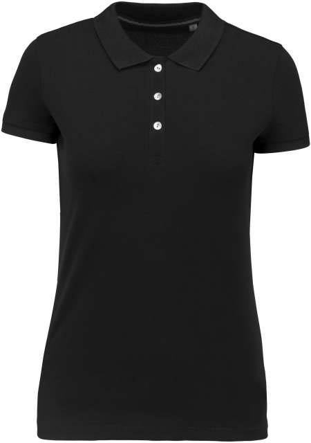 Kariban Ladies' Supima® Short Sleeve Polo Shirt - black