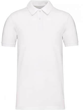 Kariban Men's Organic 180 PiquÉ Polo Shirt - bílá