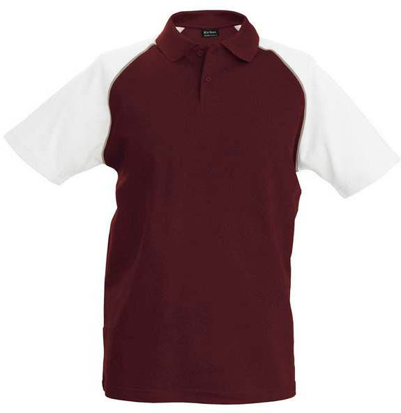 Kariban Baseball - Short-sleeved Polo Shirt - Kariban Baseball - Short-sleeved Polo Shirt - Maroon