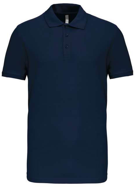 Kariban Mike - Men's Short-sleeved Polo Shirt - blau
