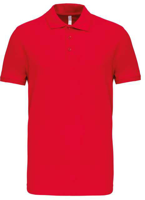 Kariban Mike - Men's Short-sleeved Polo Shirt - Rot