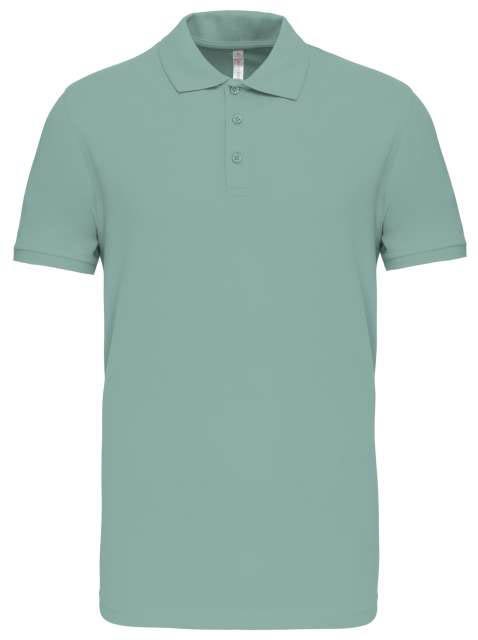 Kariban Mike - Men's Short-sleeved Polo Shirt - modrá