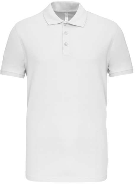 Kariban Mike - Men's Short-sleeved Polo Shirt - bílá