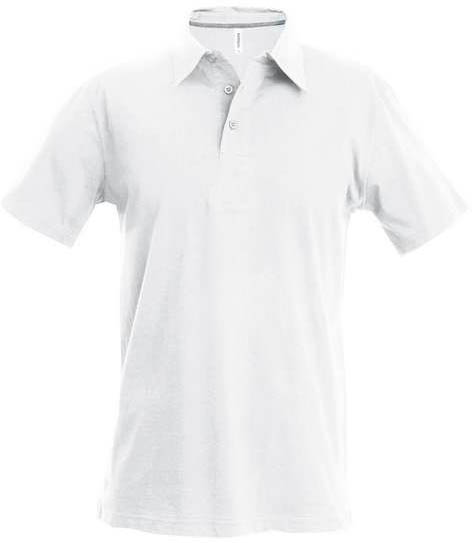 Kariban Men's Short-sleeved Polo Shirt - bílá