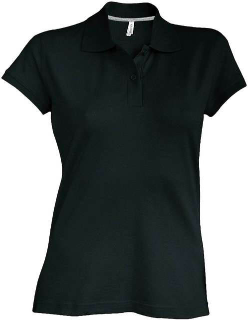 Kariban Ladies' Short-sleeved Polo Shirt - čierna