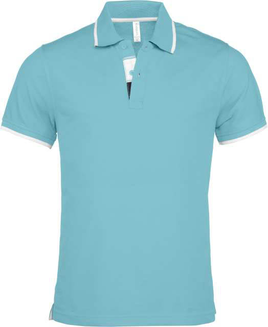 Kariban Men's Short-sleeved Polo Shirt - modrá
