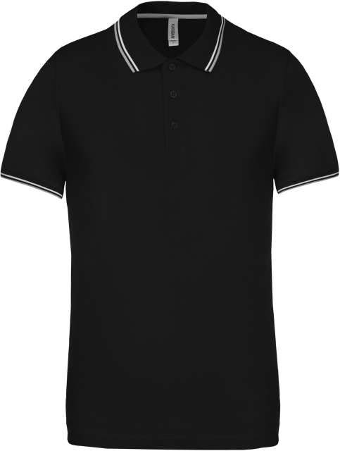 Kariban Men's Short-sleeved Polo Shirt - čierna