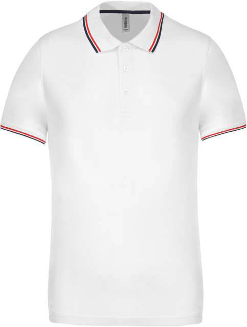 Kariban Men's Short-sleeved Polo Shirt - bílá