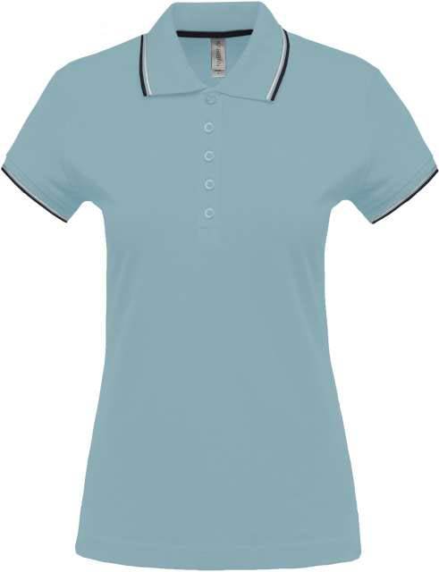 Kariban Ladies' Short-sleeved Polo Shirt - modrá