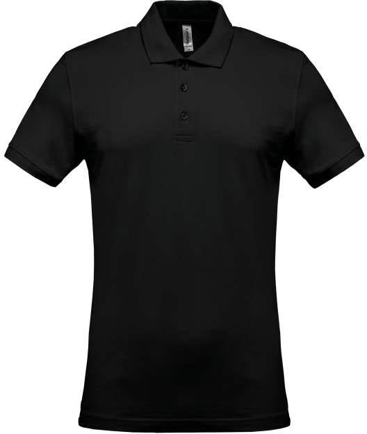 Kariban Men's Short-sleeved PiquÉ Polo Shirt - Kariban Men's Short-sleeved PiquÉ Polo Shirt - Black