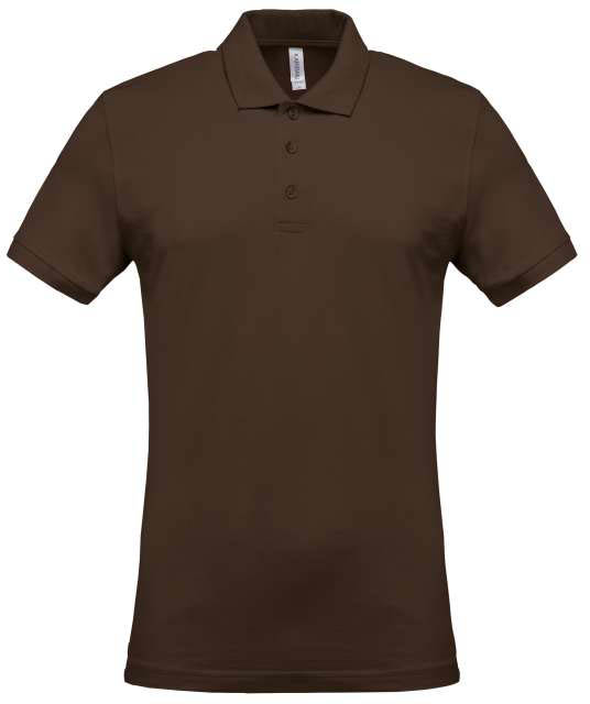 Kariban Men's Short-sleeved PiquÉ Polo Shirt - hnedá