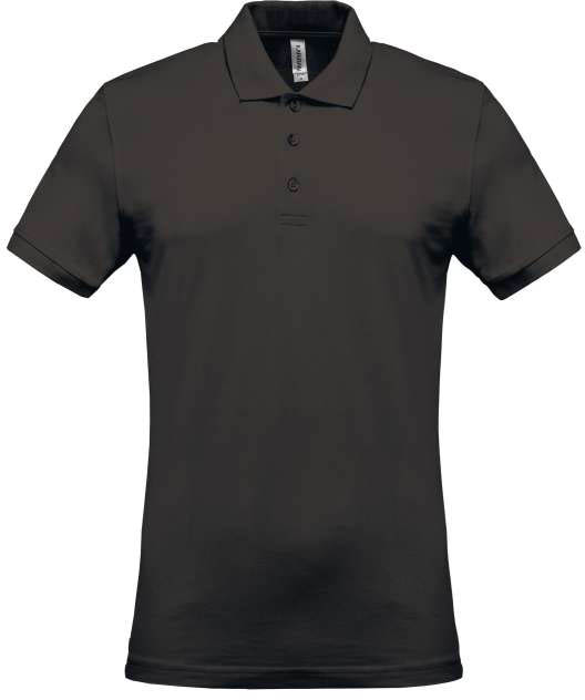 Kariban Men's Short-sleeved PiquÉ Polo Shirt - Kariban Men's Short-sleeved PiquÉ Polo Shirt - Charcoal