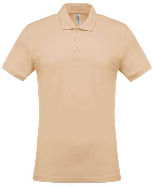 Kariban Men's Short-sleeved PiquÉ Polo Shirt - Kariban Men's Short-sleeved PiquÉ Polo Shirt - Natural
