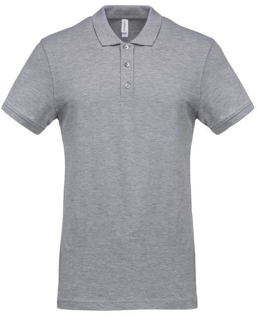 Kariban Men's Short-sleeved PiquÉ Polo Shirt - Kariban Men's Short-sleeved PiquÉ Polo Shirt - Ice Grey