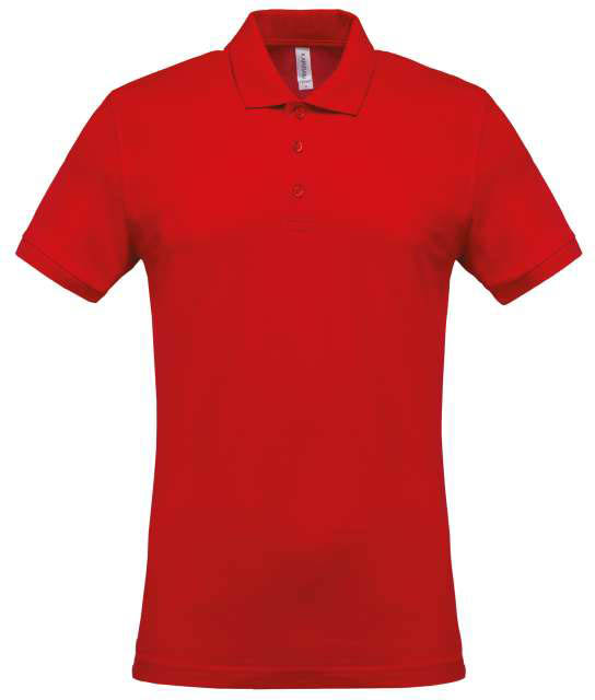 Kariban Men's Short-sleeved PiquÉ Polo Shirt - Kariban Men's Short-sleeved PiquÉ Polo Shirt - Cherry Red
