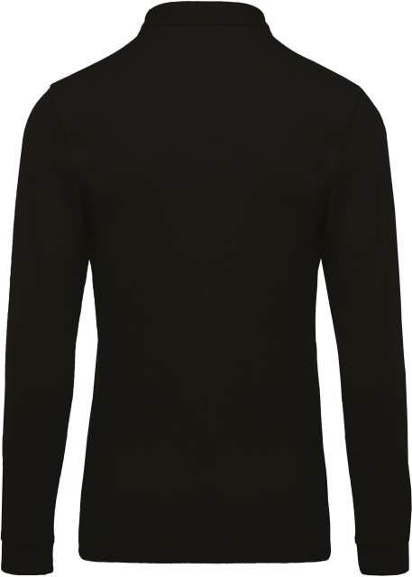 Kariban Men's Long-sleeved PiquÉ Polo Shirt - čierna