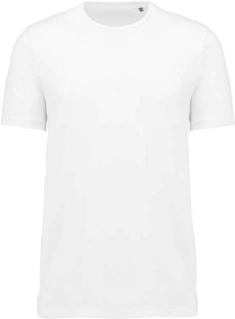 Kariban Men’s Supima® Crew Neck Short-sleeved T-shirt - biela