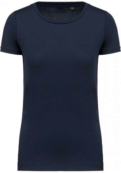 Kariban Ladies' Supima® Crew Neck Short Sleeve T-shirt - modrá