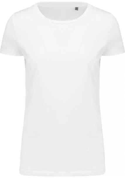 Kariban Ladies' Supima® Crew Neck Short Sleeve T-shirt - bílá