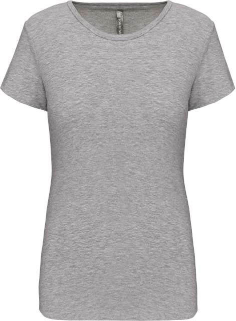 Kariban Ladies' Short-sleeved Crew Neck T-shirt - grey