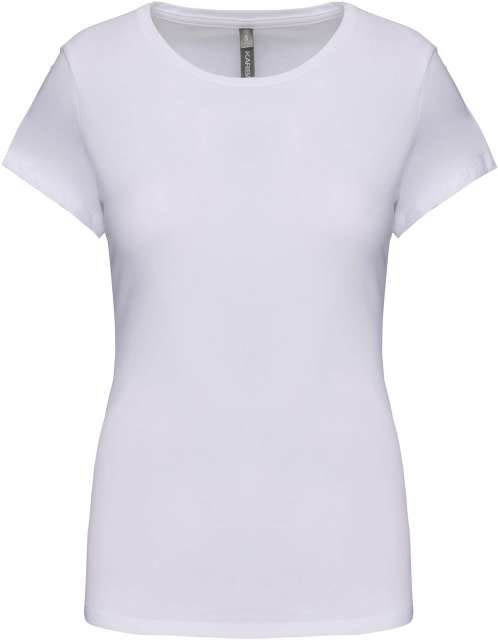 Kariban Ladies' Short-sleeved Crew Neck T-shirt - bílá
