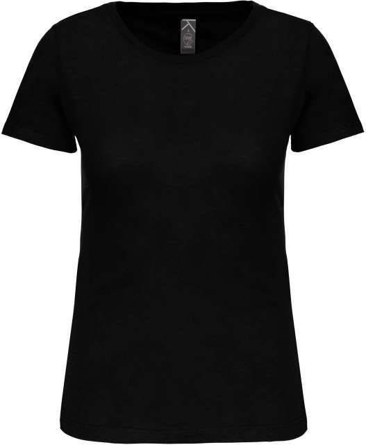 Kariban Ladies' Bio150ic Crew Neck T-shirt - čierna