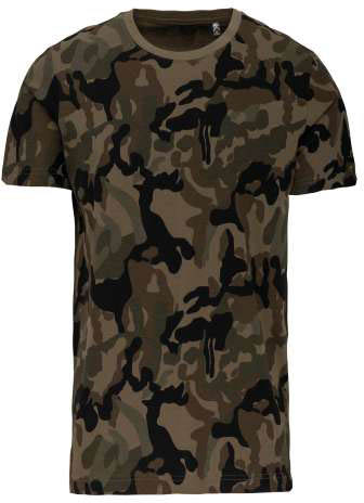 Kariban Men's Short-sleeved Camo T-shirt - Kariban Men's Short-sleeved Camo T-shirt - Camouflage
