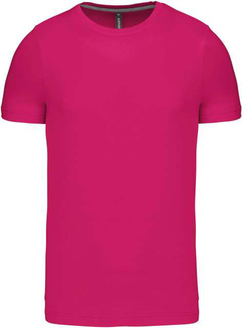 Kariban Short-sleeved Crew Neck T-shirt - ružová