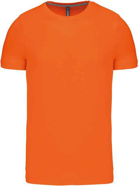 Kariban Short-sleeved Crew Neck T-shirt - oranžová