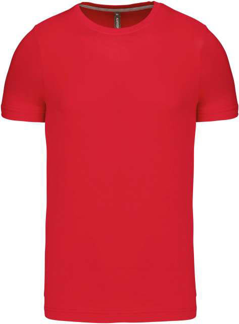 Kariban Short-sleeved Crew Neck T-shirt - Kariban Short-sleeved Crew Neck T-shirt - Cherry Red