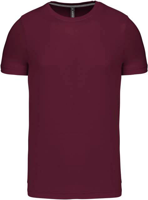 Kariban Short-sleeved Crew Neck T-shirt - červená
