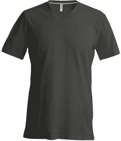 Kariban Men's Short-sleeved V-neck T-shirt - Kariban Men's Short-sleeved V-neck T-shirt - Forest Green