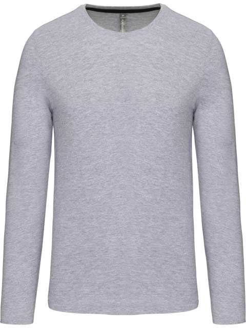 Kariban Men's Long-sleeved Crew Neck T-shirt - Grau