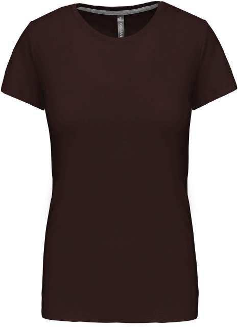 Kariban Ladies' Short Sleeve Crew Neck T-shirt - Bräune