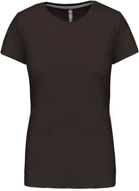 Kariban Ladies' Short Sleeve Crew Neck T-shirt - zelená
