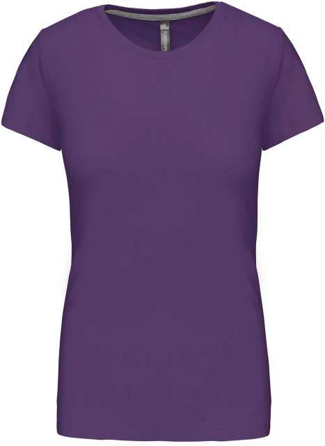 Kariban Ladies' Short Sleeve Crew Neck T-shirt - Kariban Ladies' Short Sleeve Crew Neck T-shirt - Purple
