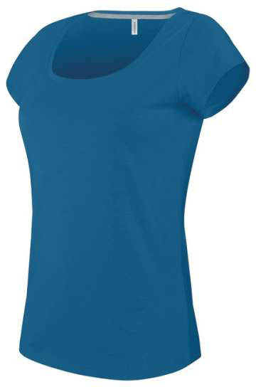 Kariban Ladies’ Boat Neck Short-sleeved T-shirt - Kariban Ladies’ Boat Neck Short-sleeved T-shirt - 