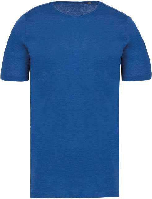 Kariban Men's Short-sleeved Organic T-shirt With Raw Edge Neckline - Kariban Men's Short-sleeved Organic T-shirt With Raw Edge Neckline - 