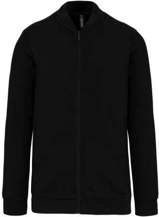 Kariban Full Zip Fleece Sweatshirt mikina - černá