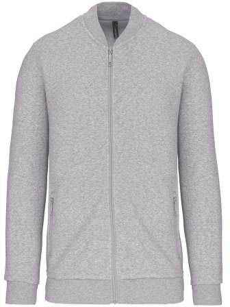 Kariban Full Zip Fleece Sweatshirt - Grau